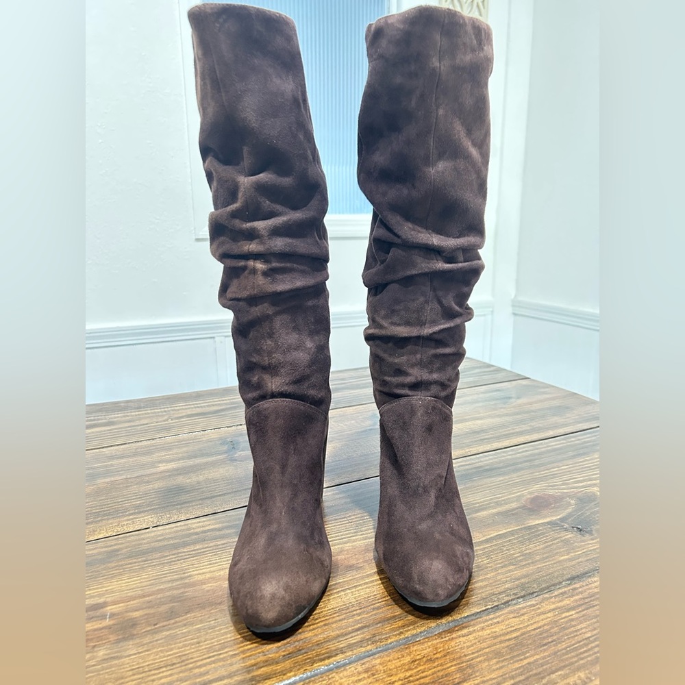 Nine West Dark Brown boots.